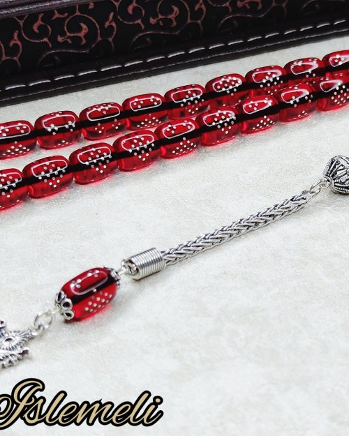 Gümüş Tasarım Ateş Kehribarı